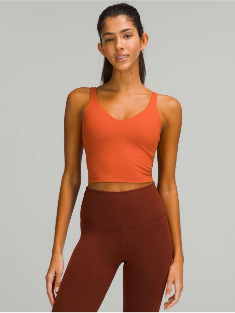 lululemon athletica align tank - canyon orange